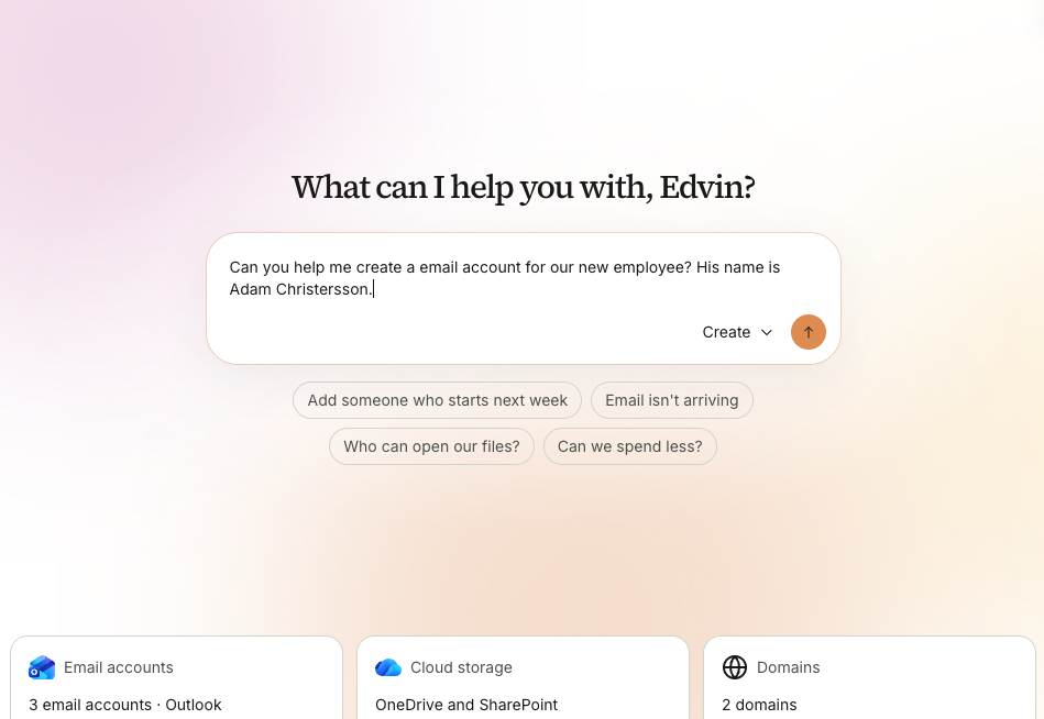 The Cloudn't Overview chat, ready for a question